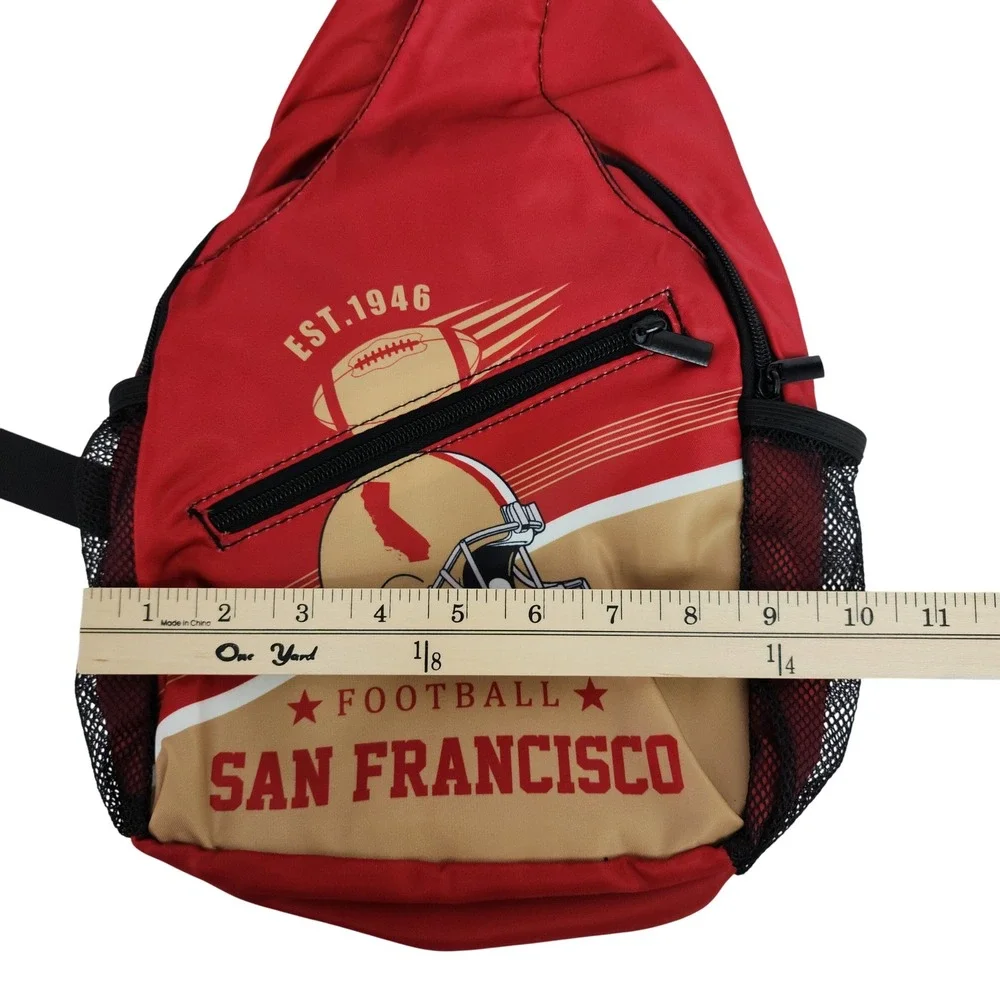 San Francisco Football Sling Backpack Red Gold‎ Crossbody Bag Est 1946 Fan Gear
